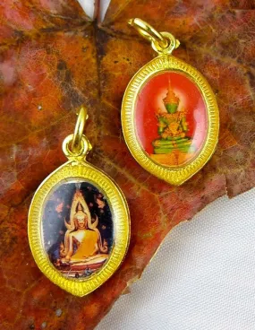 2 Side Jade Buddha Pendant