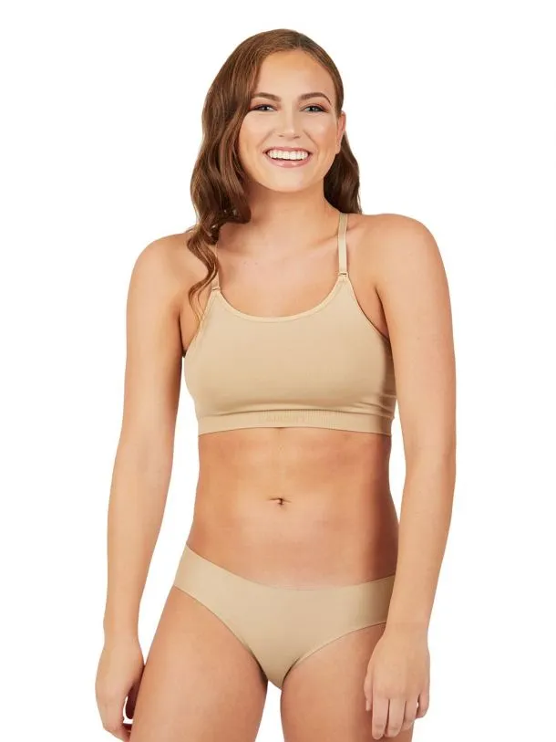 3769W Adult Seamless Convertible Longline Bra