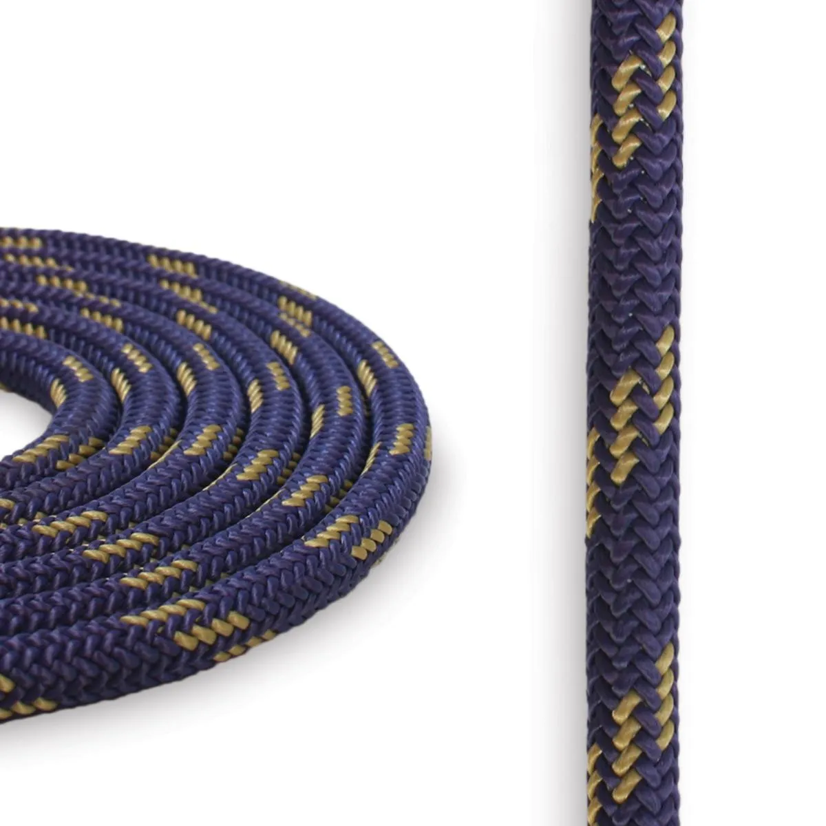 6mm Cord - Purple w/ Gold