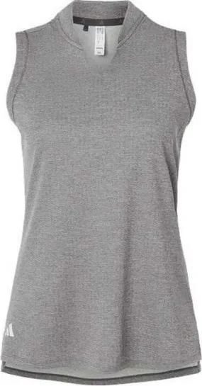 Adidas A1001 Women's Ultimate365 Textured Sleeveless Shirt - Charcoal