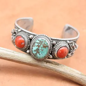 Antique Tibetan Turquoise Prosperity Bracelet