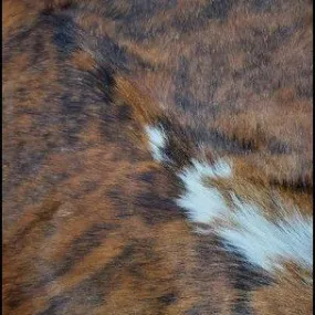 Brindle & White Cowhide