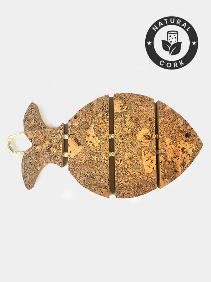 Cork Ethos Natural Cork Trivet - Sea Bass