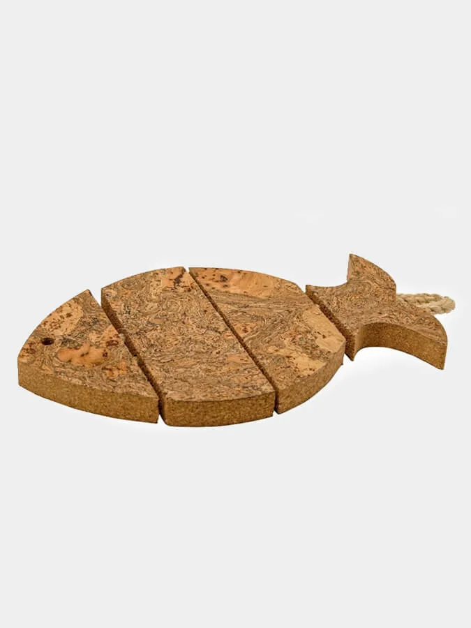 Cork Ethos Natural Cork Trivet - Sea Bass