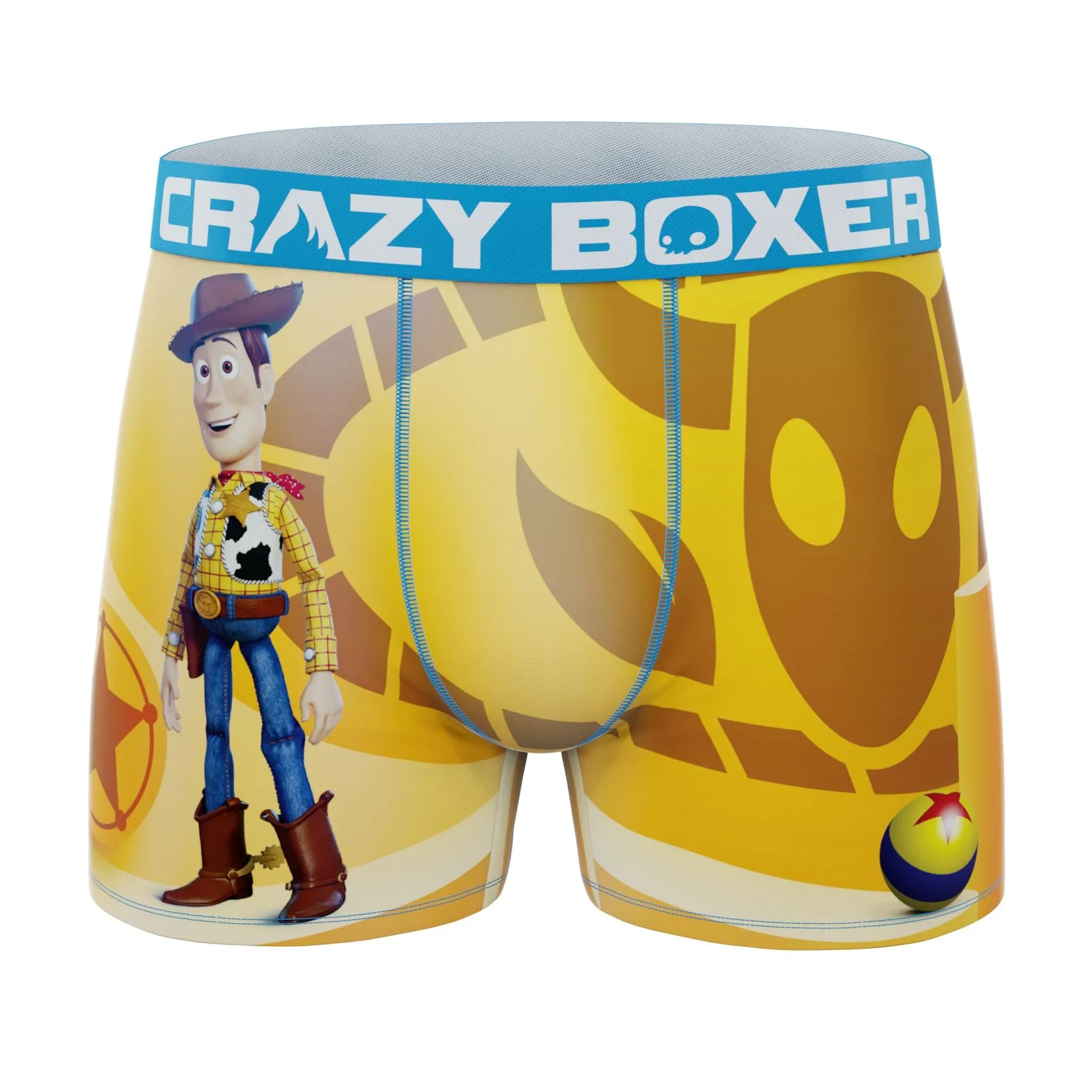 CRAZYBOXER Pixar Toy Story Star Ball Men's Boxer Briefs (Creative Packaging)