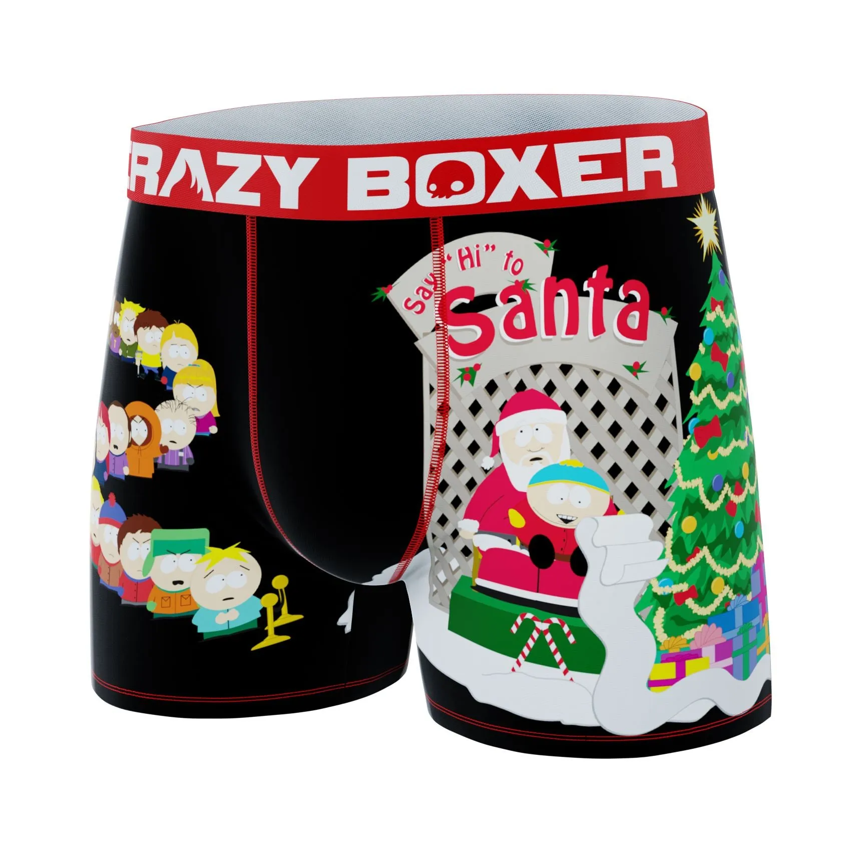 CRAZYBOXER South Park Cartman Santa Line Men's Boxer Briefs