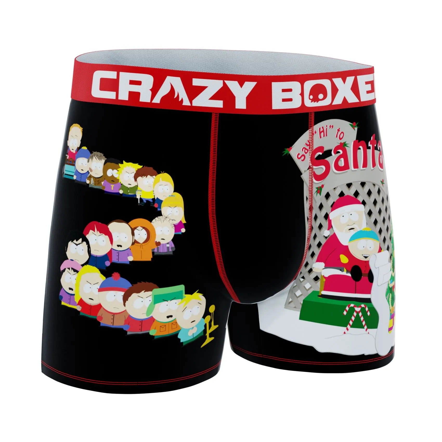 CRAZYBOXER South Park Cartman Santa Line Men's Boxer Briefs