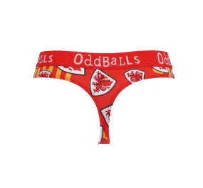 FA Wales Red - Ladies Thong