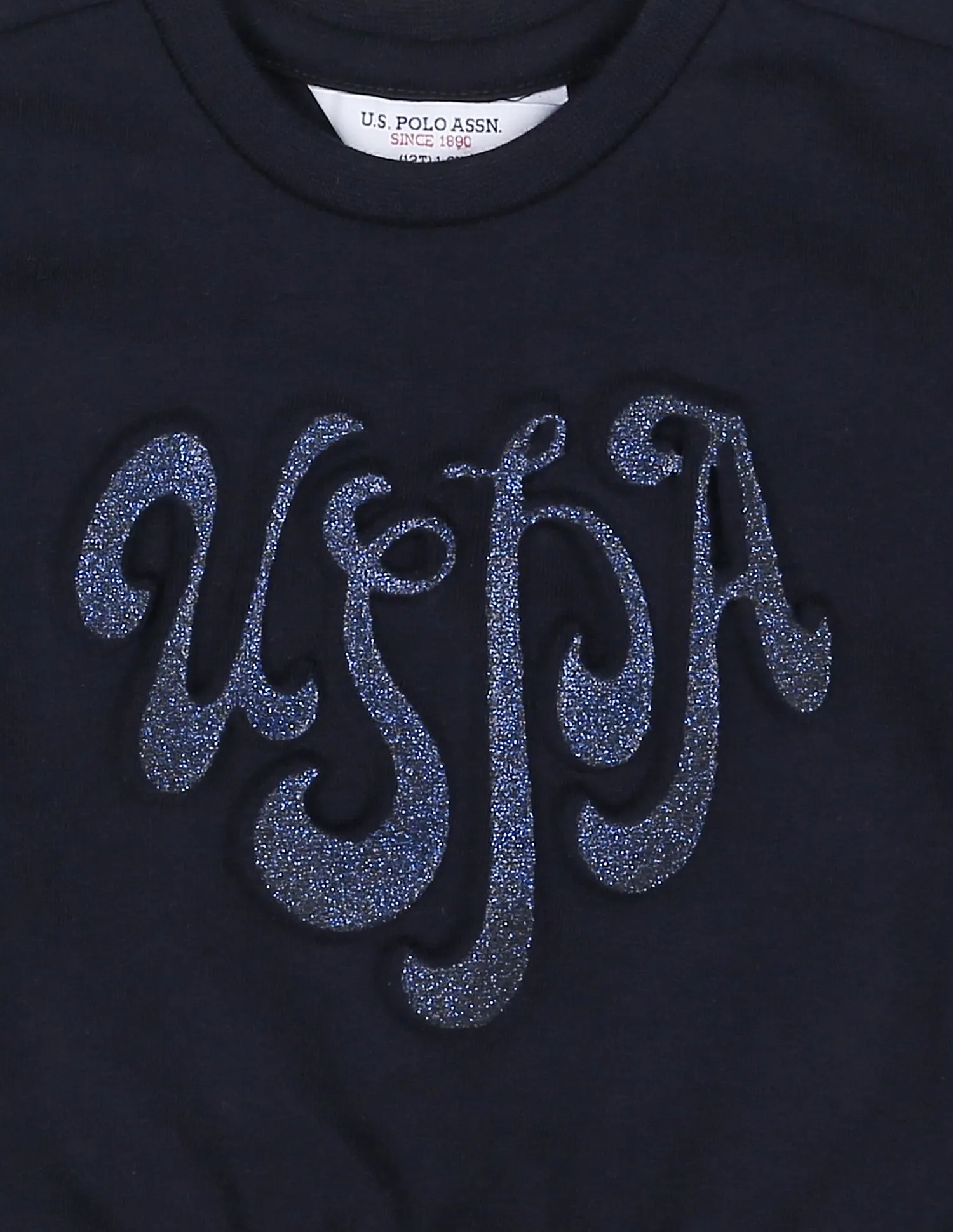 Girls Glitter Embossed Coordinate T-Shirt