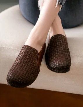 Handmade Retro Woven Women Flats