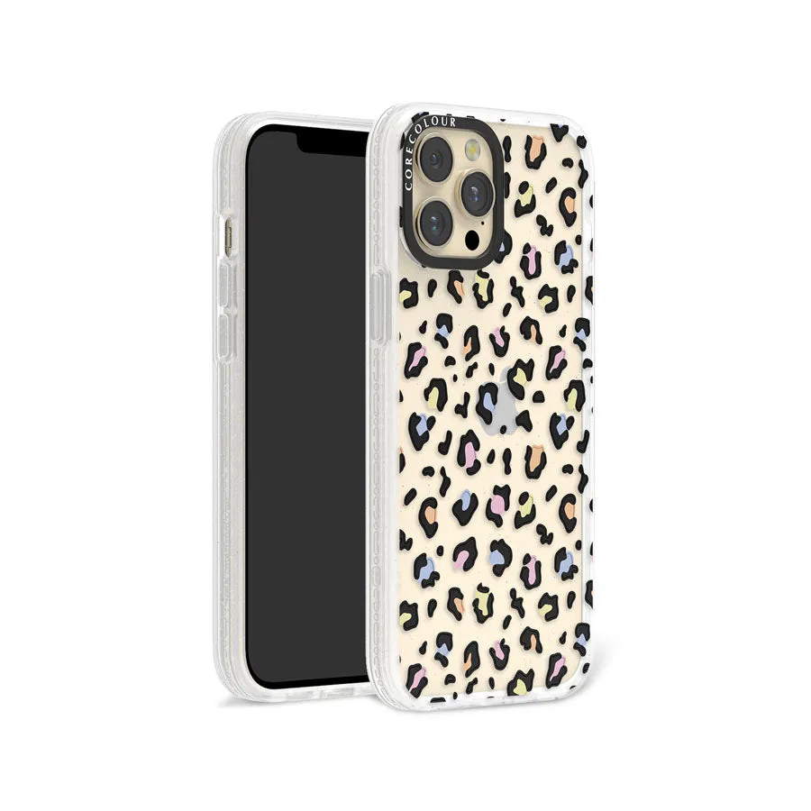 iPhone 12 Pro Max Colourful Leopard Glitter Phone Case Magsafe Compatible