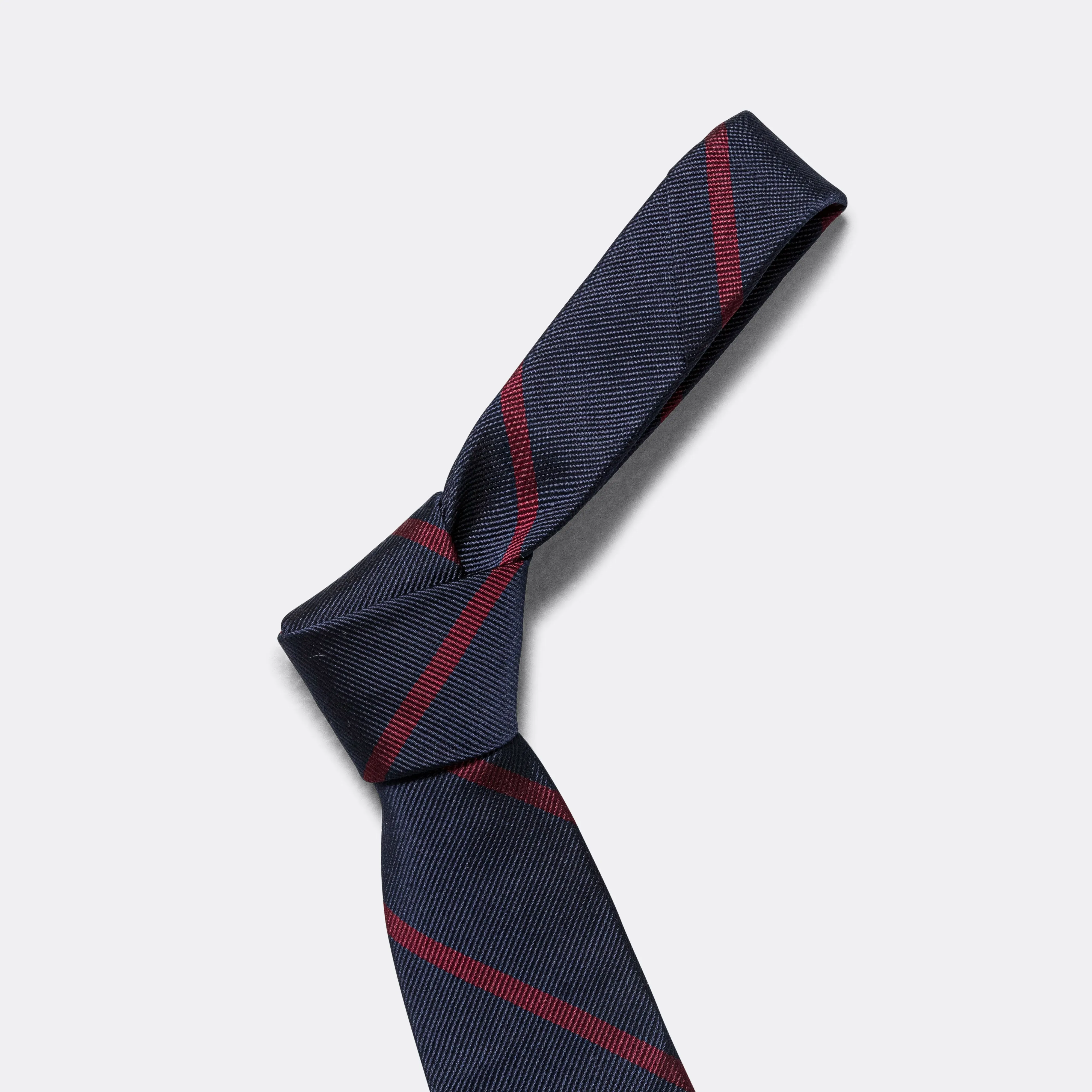 Ivy Tie Regimental Bar Stripe - Burgundy