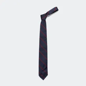 Ivy Tie Regimental Bar Stripe - Burgundy