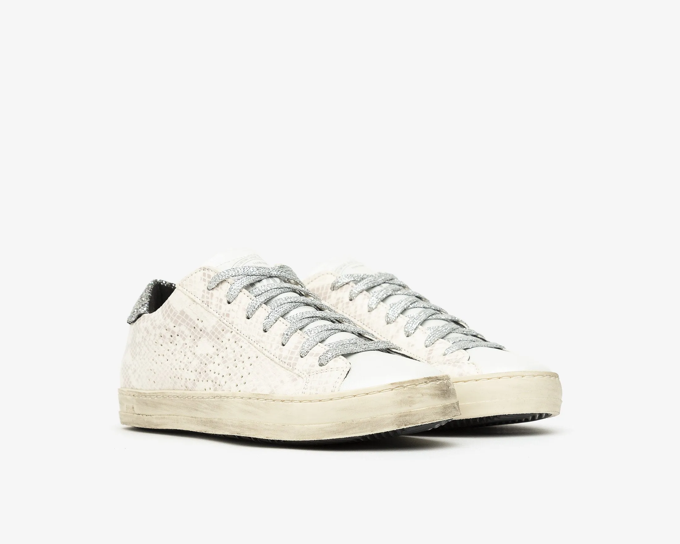 John Sunset Lilac Embossed Python Sneaker