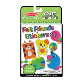 On-the-Go Felt Friends Stickers Craft Activity Set