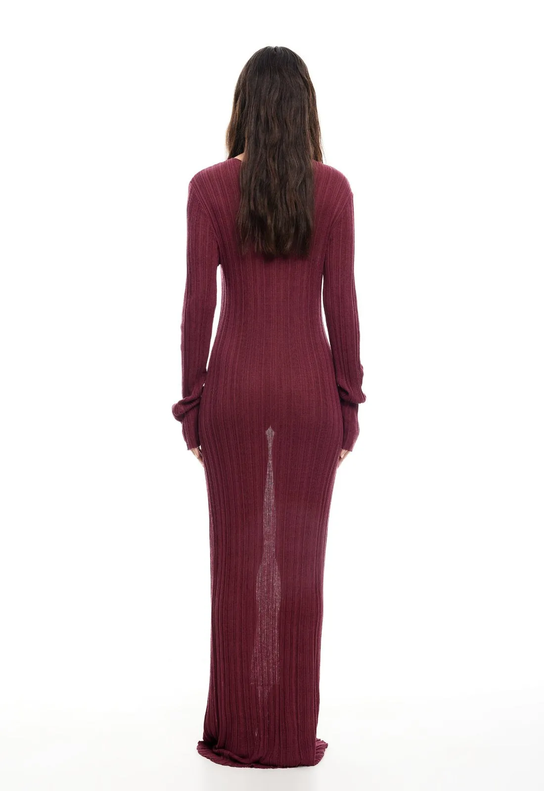 PROPHECY MAXI DRESS - BURGUNDY