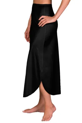 Shadowline Nylon Long Slip, Black (2115)