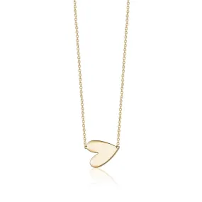 SINGLE SIDE HEART NECKLACE