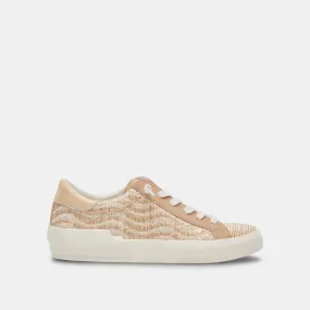 ZINA SNEAKERS WHEAT RAFFIA